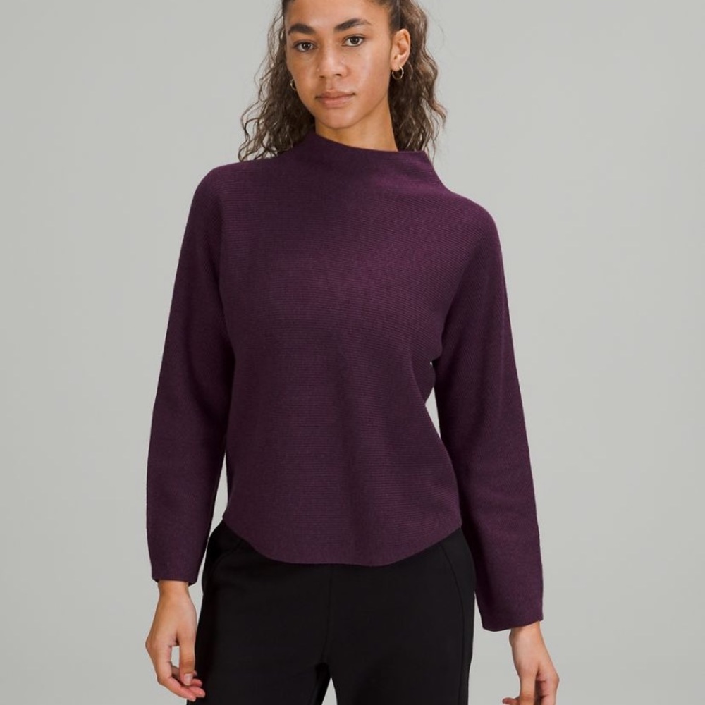 Lululemon Boxy Cotton Blend Sweater
